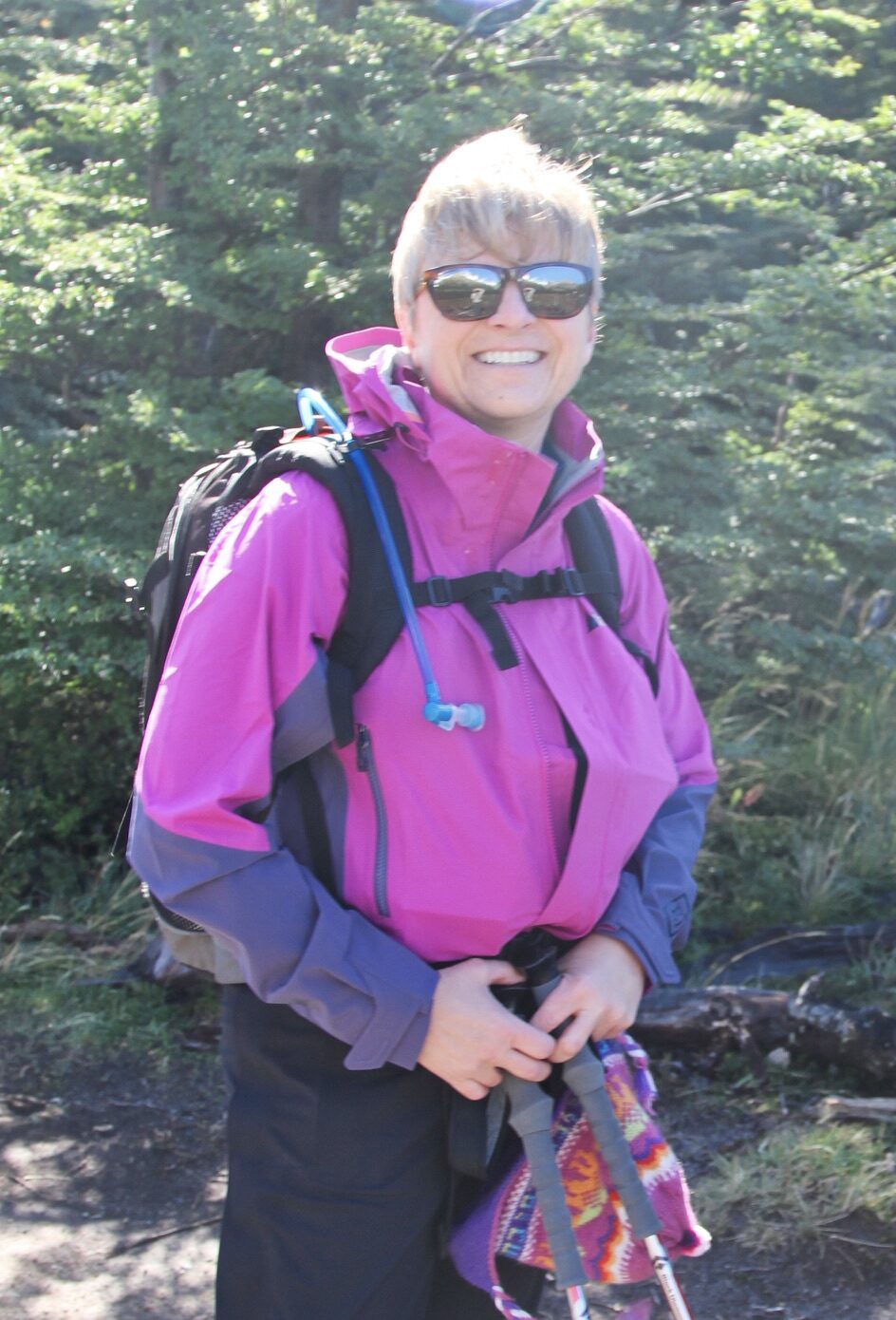 Julie Hartig on an adventure hiking in Patagonia